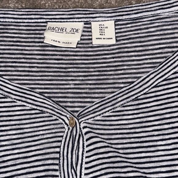 Rachel Zoe Striped Linen Top! - Picture 7 of 9